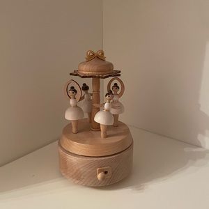 Elegant Wooden Ballerina Music Box